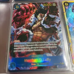 One Piece A Fist of Divine Speed Monkey D Luffy OP11-118 Secret Rare SEC - Image 3