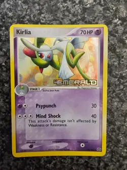 KIRLIA EX Emerald Stamped POKEMON Poke Ball Holo 2005 Trading Card 33/106 - Image 1