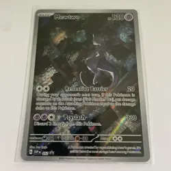 Pokemon 151 Mewtwo 052 Scarlet & Violet UPC Black Star Promo Holo Card - Image 2