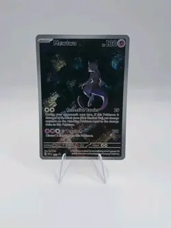 Pokemon 151 Mewtwo 052 Scarlet & Violet UPC Black Star Promo Card Holo - Image 1