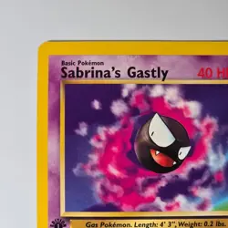 Sabrina’s Gastly 97/132 Gym Challenge 1st Edition Pokemon TCG WOTC 2000 - Image 2