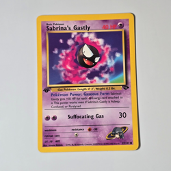 Sabrina’s Gastly 97/132 Gym Challenge 1st Edition Pokemon TCG WOTC 2000 - Image 1