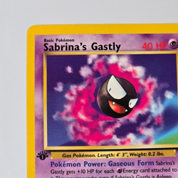 Sabrina’s Gastly 97/132 Gym Challenge 1st Edition Pokemon TCG WOTC 2000 - Image 2