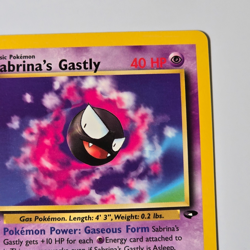 Sabrina’s Gastly 97/132 Gym Challenge 1st Edition Pokemon TCG WOTC 2000 - Image 3