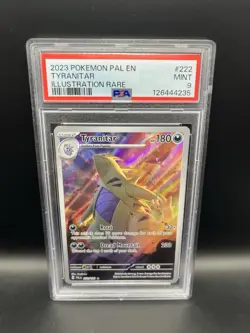 Pokemon Tyranitar 222/193 Paldea Evolved Illustration Rare PSA 9 MINT - Image 1