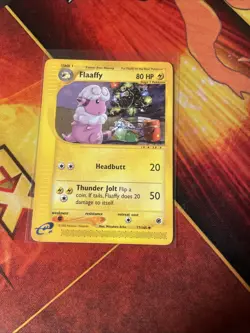 Pokemon TCG: Flaaffy 77/165 (2002) Expedition • Non-holo E-reader Series Card LP - Image 1