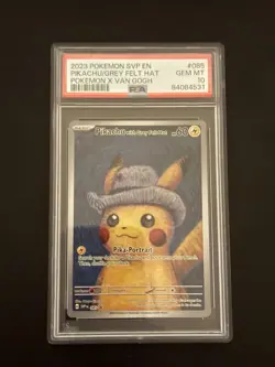 Pokemon TCG - Van Gogh - Pikachu with Grey Felt Hat - SVP 085 - PSA 10 Gem Mint - Image 1