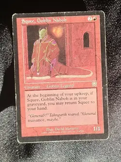💥💥 Squee, Goblin Nabob 💥💥 Mtg Mercadian Masques MP/LP Moderate play - Image 1