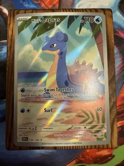 Pokemon TCG Misty's Lapras 194/182 Sv10: Destined Rivals Holo Illustration Rare - Image 1