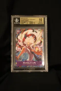 BGS 10 One Piece Monkey D. Luffy P-041 1st Anniversary Tournament Winner - Image 1