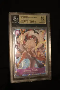 BGS 10 One Piece Monkey D. Luffy P-041 1st Anniversary Tournament Winner - Image 2
