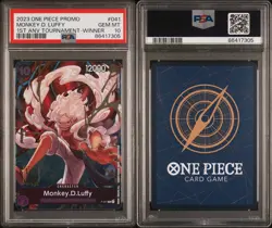 PSA 10 One Piece Monkey D. Luffy P-041 1st Anniversary Tournament Winner - Image 3