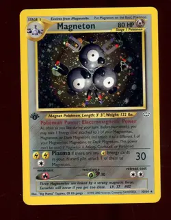 2001 Pokemon Neo Revelation 1st Edition #10/64 Magneton Holo - Image 1