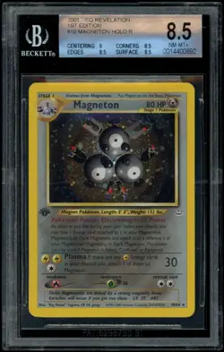 Pokemon Neo Revelation Magneton Holo 1st Edition 10 BGS 8.5 NM-MT - Image 1