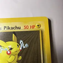 Lt. Surge’s Pikachu 1st Ed Gym Heroes 81/132 WOTC Vintage Pokemon HP Crease - Image 4
