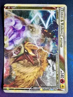 Entei Raikou Legend Top Half Card 90/95 Unleashed Ultra Rare Set Pokemon - Image 1
