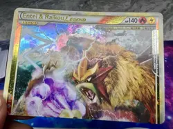 Entei Raikou Legend Top Half Card 90/95 Unleashed Ultra Rare Set Pokemon - Image 2