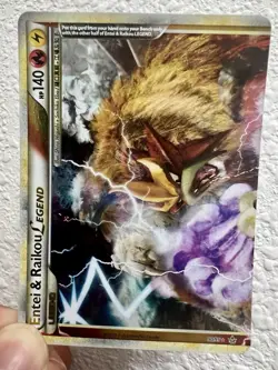 Entei Raikou Legend Top Half Card 90/95 Unleashed Ultra Rare Set Pokemon - Image 3