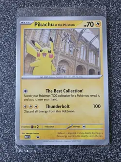 Pokemon x Natural History Museum Promo - Pikachu At The Museum JUMBO card - Image 1