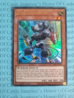 Junk Converter LDS3-EN118 Ultra Rare Yu-Gi-Oh Card 1st Edition Gold New - Image 1