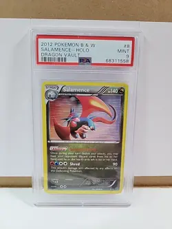 PSA 9 SALAMENCE HOLO DRAGON VAULT 08/20 POKEMON BLACK/WHITE 2012 - Image 1