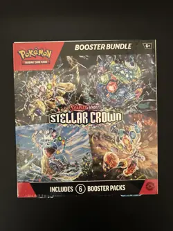 POKEMON TCG STELLAR CROWN BOOSTER BUNDLE 6 BOOSTER PACKS NEW FACTORY SEALED - Image 1