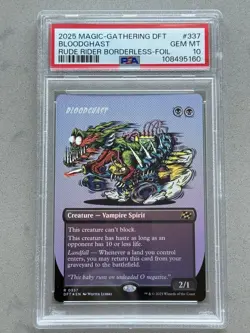 PSA 10 - Bloodghast #337 Rude Riders Borderless Foil - MTG Aetherdrift DFT Magic - Image 1