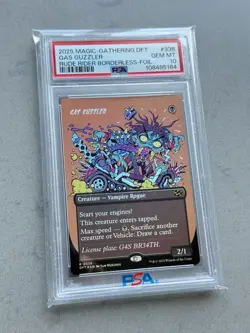 PSA 10 ~ Gas Guzzler #338 FOIL - Rude Rider Borderless MTG Aetherdrift DFT - Image 3