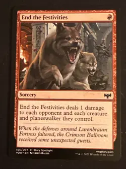 1x End the Festivities (155) Innistrad: Crimson Vow LP MTG Magic x1 MKE - Image 1