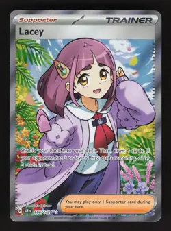 Lacey 166/142 Pokemon Stellar Crown Holo Full Art Card - Image 1