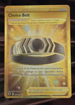 Choice Belt 211/189 Gold Holo Full Art Secret Rare Pokemon Astral Radiance NM - Image 1