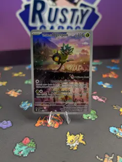 Pokemon TCG Teal Mask Ogerpon Pokemon Center Stamped Near Mint Black Star 123 - Image 1