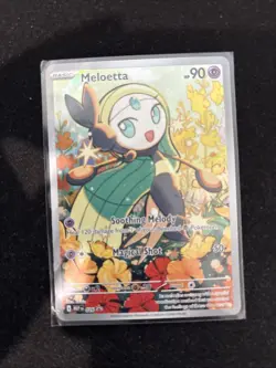 Meloetta 026 Black Star Promo Illustration Rare Pokemon TCG ME01 Pack Fresh NM - Image 1