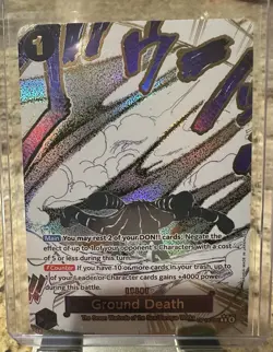 Ground Death (Alt Art) OP14-096 R THE AZURE SEA'S SEVEN English Event Manga - Image 1