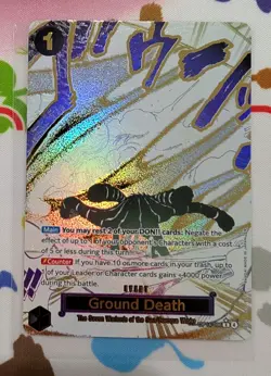 Ground Death (Alt Art) OP14-096 R THE AZURE SEA'S SEVEN English Event Manga - Image 1