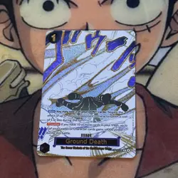 Ground Death (Alt Art) OP14-096 R THE AZURE SEA'S SEVEN English Event Manga - Image 1
