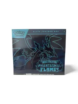 Pokemon Mega Evolution Phantasmal Flames Elite Trainer Box Factory Sealed ETB - Image 1
