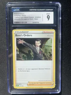 Boss's Orders (CLV) 019/034 CGC 9 Trading Card Game Classic Holo - Image 1