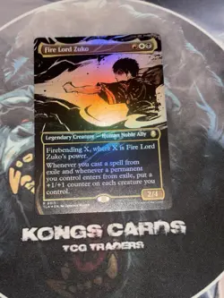 Fire Lord Zuko Borderless 0315 FOIL Rare MTG AVATAR - Image 1