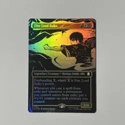 MTG - Avatar, The Last Airbender - Fire Lord Zuko - Borderless - Foil 0315 - NM - Image 2
