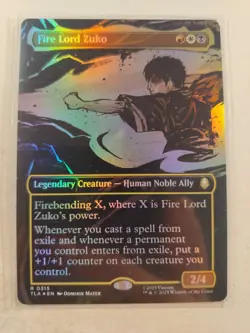 FOIL Fire Lord Zuko (Borderless) Avatar: The Last Airbender 0315 Mtg - Image 1