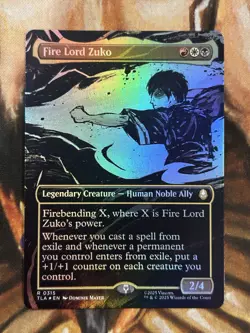 FOIL Fire Lord Zuko (Borderless) 0315 MTG Avatar: The Last Airbender - NM/M 🔥 - Image 1