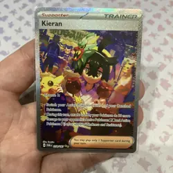 Pokemon TCG Kieran 218/167 Special Illustration Rare SIR Twilight Masquerade NM - Image 1