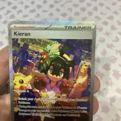 Pokemon TCG Kieran 218/167 Special Illustration Rare SIR Twilight Masquerade NM - Image 3