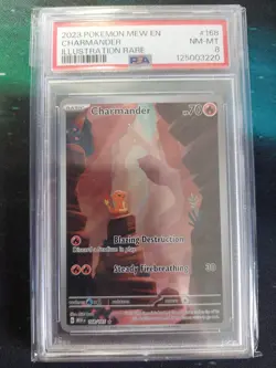 Charmander 168/165 Sv: Scarlet Violet 151 Holo - PSA 9 Pokemon Card TCG - Image 1