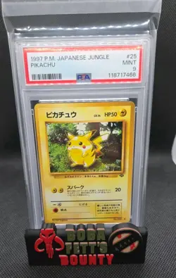 1997 Pocket Monsters/Pokemon Japanese Jungle Pikachu #25 PSA 9 - Image 1