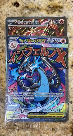 Sealed UPC Black Star Promo 2025 Pokemon MEGA CHARIZARD ex #023 & Oricorio ex - Image 1