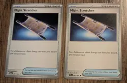 2x Night Stretcher 061/064 Shrouded Fable Pokemon Card Playset NM - Image 1