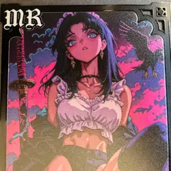 Goddess Story Gold METAL Card - Maiden Party - Serial Number #/100! Anime Girl - Image 3