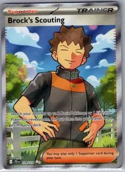 Brock's Scouting 179/159 SV09: Journey Together - Pokemon Card - NM - Image 1